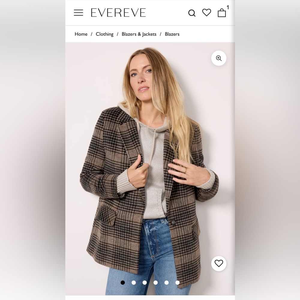 Evereve - Z Supply Kingston Relaxed Plaid Blazer